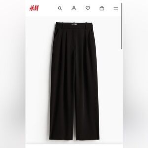 H&M Black Wide Leg Trouser